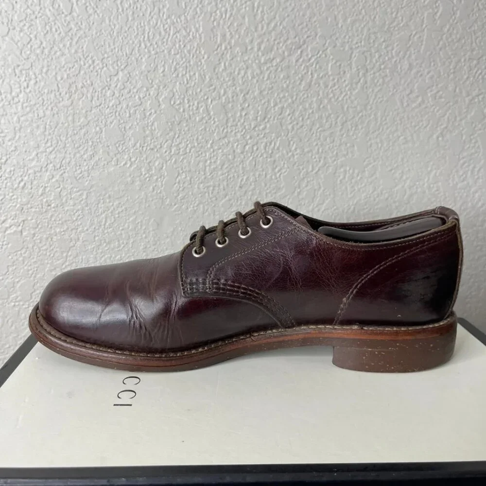 Chippewa Original Brown Leather Oxford Dress Shoes Vibram Sole Men's Size 11 D‎